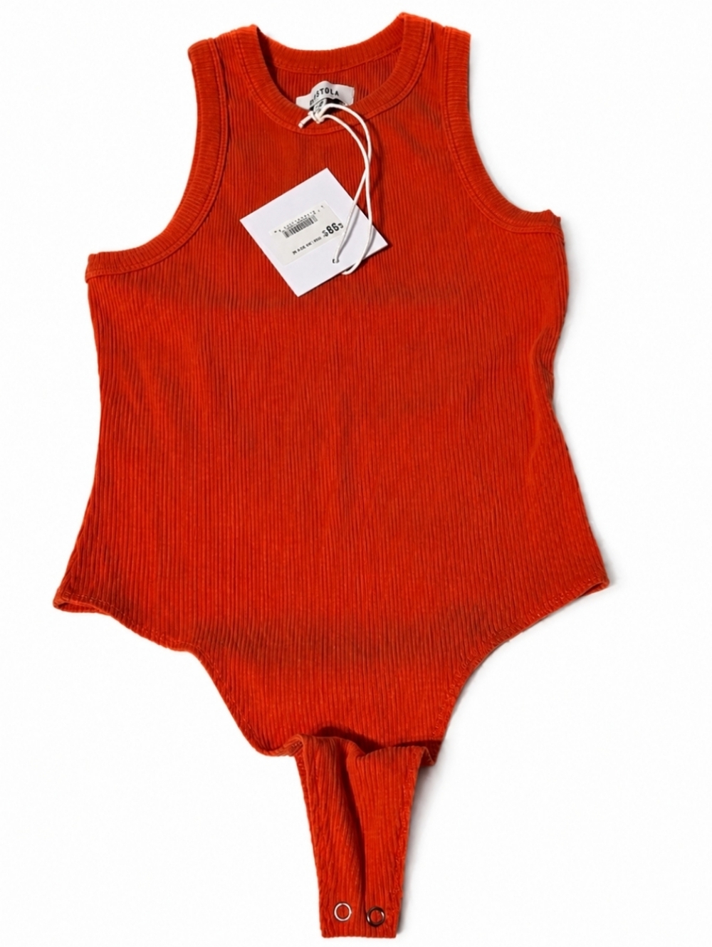 Pistola Sleeveless Stretchy Ribbe Bodysuit Luocell Top